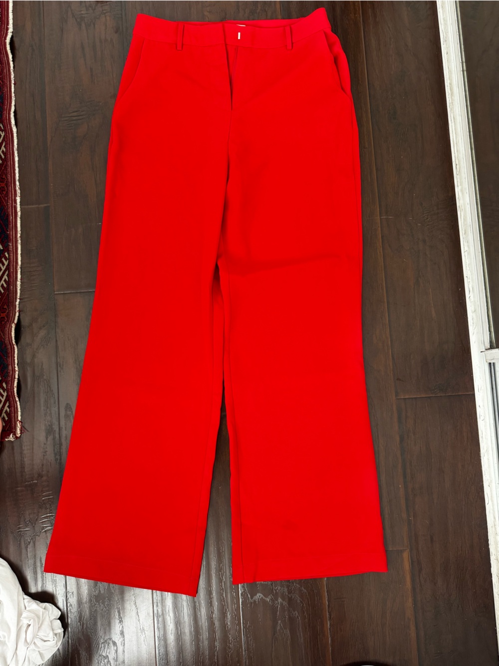Showpo Red Wide-Leg Trousers